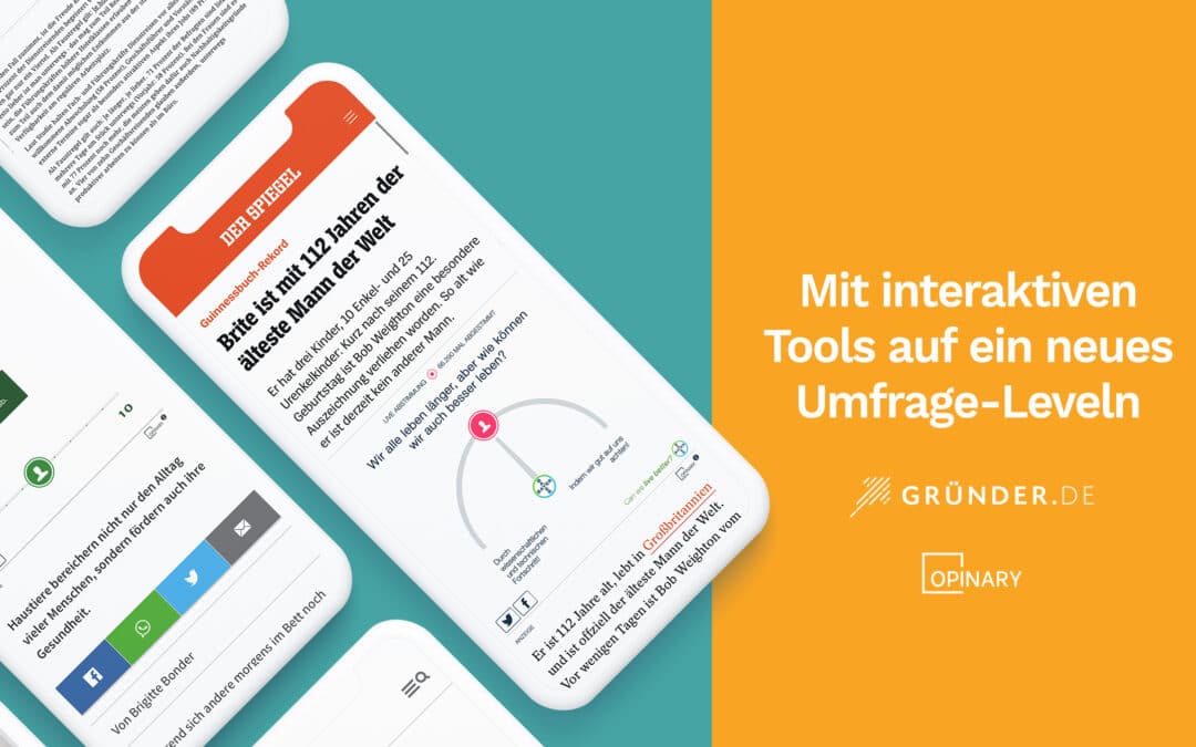 Gründer-Geheimnis Opinary: Mit interaktiven Tools auf ein neues Umfrage-Level